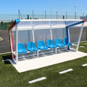 Abri de touche euro – ht 2m00 – long 4m45 – 8 places